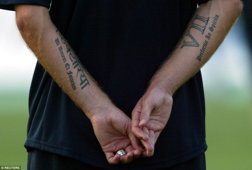 Tatuaggi David Beckham