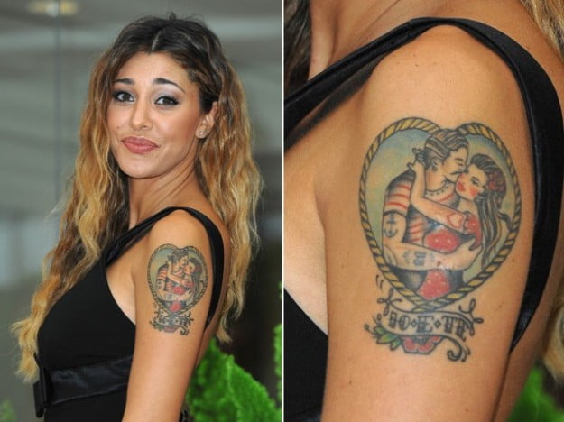 Belen Rodriguez Tatuaggi