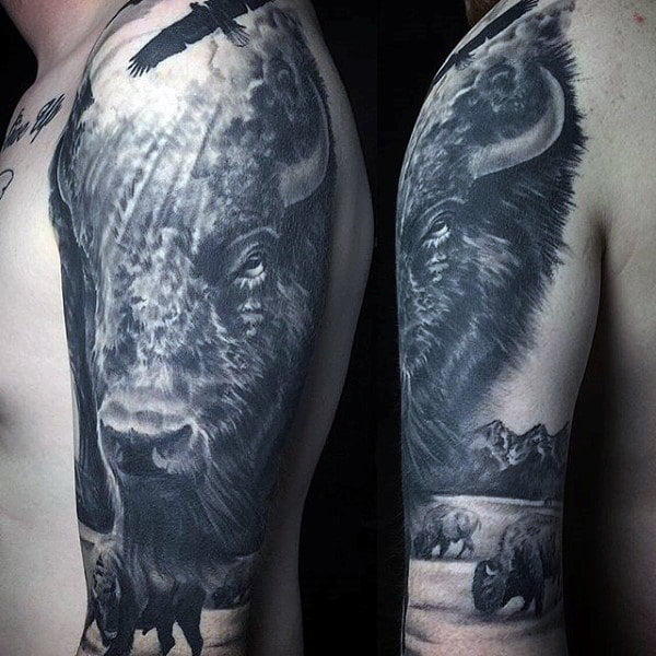 Bufalo Gnu Tatuaggio