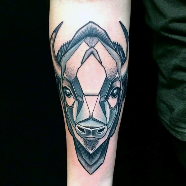 Bufalo Gnu Tatuaggio